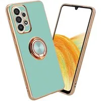 Cadorabo Handyhülle für Samsung Galaxy A52 (4G / 5G) / A52s Hülle Samsung Galaxy A52 (4G / 5G) / A52s, Schutzhülle - TPU Silikon Hülle - mit Kameraschutz und Ring
