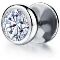 Firetti Single-Ohrstecker Schmuck Geschenk Ohrschmuck einzeln Glamour, mit Zirkonia (synth)