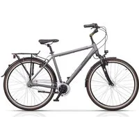 Airtracks Cityrad 28 Zoll Herren City Fahrrad CITERRA SL2 Trekking Bike, 7 Gang Shimano NEXUS Schaltwerk, Nabenschaltung, (Shimano Nexus 7), Grau - Rahmenhöhen 48cm, 52cm, 56cm und 60cm - Modell 2026