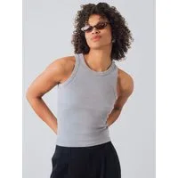 HONEST BASICS Tanktop Geripptes Racer-Top aus Bio- und recycelter Baumwolle