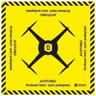 Dönges Bereitstellungsplane Drohnen-Landeplatz, 200 x 200 cm , Abmessung:200 x 200cm