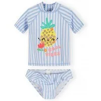 MINOTI Badeanzug mit T-Shirt und Slip, UPF 50+, gestreift (2-tlg)