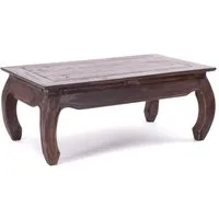 DESIGN DELIGHTS Couchtisch OPIUMTISCH "EAST", 100x60cm (BxT), Altholz massiv, Beistelltisch, 0