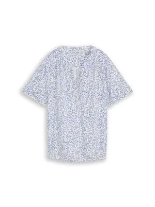 Tom Tailor - Bluse mit Muster weiß - Gr. - 44