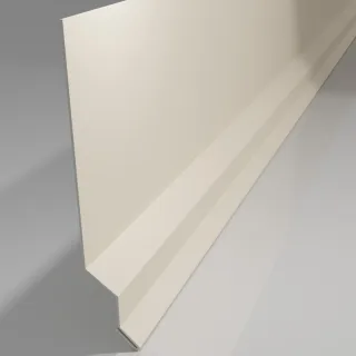 Aluminium Tropfkantenprofil über Sockel | für 35 Trapez | 145 x 40 x 15 x 10 x 2000 mm