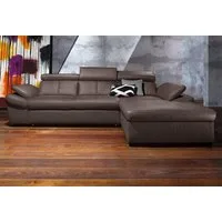 exxpo - sofa fashion Ecksofa Salerno, Funktionssofa, Breite 280cm, hoher Sitzkomfort, L-Form, inkl. Kopf- und Armteilverstellung, wahlweise mit Bettfunktion
