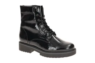 Gabor 72.735.87 Damen Stiefeletten Schwarz elegante LaceUp Boots