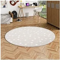 Snapstyle Kinderteppich Kinder Spiel Teppich Sterne Rund, Rund, Höhe: 5 mm