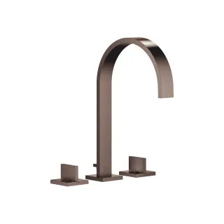 Dornbracht Waschtisch-Dreilochbatterie mit Ablaufgarnitur MEM 20715782 Dark Bronze gebürstet,2071578 20715782-43