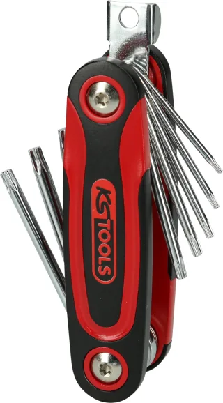 KS Tools Torx-Winkelstiftschlüssel-Klapphalter, 8-tlg - 158.3510