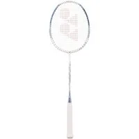 Yonex Badmintonschläger Nanoflare 001 Clear (grifflastig, flexibel) weiss - besaitet, Gewichtsklasse: 5U/G4