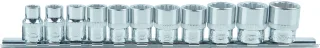 KS Tools 3/8" CHROMEplus 12-kant-Stecknuss-Satz, 11-tlg 8-19mm - 918.0601