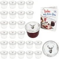 MamboCat Einmachglas 25er Set Sturzglas 230ml Einmachglas + Twist-Off-Deckel TO82 Alois, Glas