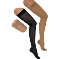 YESET Kompressionsstrümpfe Kompressionsstrümpfe Stütz Schenkel halterlos 280DEN 22-27mmHg