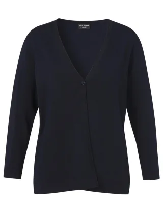 VIA APPIA DUE - Jacke mit V-Ausschnitt blau - Gr. - 52