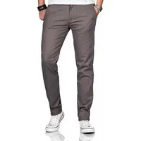 Maurelio Modriano Straight-Jeans Maurelio Modriano Herren Designer Chino Hose Schwarz MM-002 mit Stretchanteil