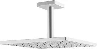 Hansa Kopfbrause quadratisch 250x250, Deckenanschluss Hansaviva verchromt, 04190340 4190340