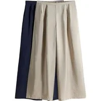 The Set Palazzohose The Set Palazzo-Hosen mit weitem Bein, 2er-Pack (2-tlg)