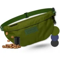 Piupet Leckerlibeutel Leckerlitasche Hund wasserdicht – Gassitasche 3 Fächern & Innentasche