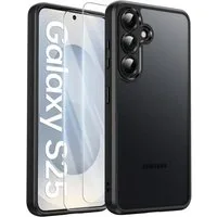SmartUP Smartphone-Hülle + 2X Schutzglas für Samsung Galaxy S25 5G Panzerfolie Display Case 9H 6,2 Zoll, kompletter Rundumschutz