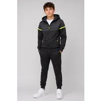 Hessis Jogginganzug Freizeitanzug JF372 (Set, 2-tlg., Jacke mit Jogginghose), für Jungen Stylisch mit Reißverschlusstaschen