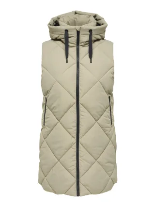 ONLY CARMAKOMA - CARMAGGI HOOD WAISTCOAT OTW Silver Sage - Gr. - 48