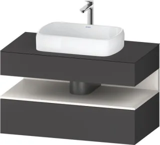 Duravit Qatego Konsolenwaschtischunterbau wandhängend Graphit Matt 1000x550x600 mm - QA4731084490000 QA4731084490000