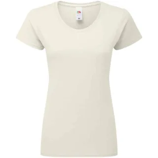 Fruit of the Loom - "Iconic 195" T-Shirt für Damen (Natürlich)