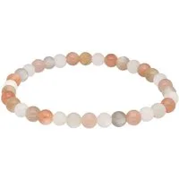 Lebensquelle Plus Armband Mondstein Kugelarmband, 6mm