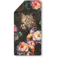 Descanso Sporthandtuch Mizz, Microfaser (Packung, 1-St), Mikrofaser, 50x100, Schnelltrocknend, Reise Sport, Wendeoptik, Leopard