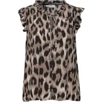 STREET ONE Kurzarmbluse LTD QR buttoned blouse top w f