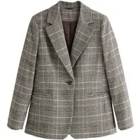 Next Jackenblazer N. Premium einreihiger Blazer mit Karomuster (1-tlg)