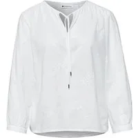 STREET ONE Klassische Bluse 3/4-Arm Bluse mit Embroidery