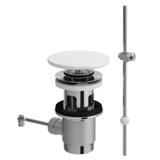 LAUFEN Ablaufventil m.Zughebel Ventilabdeckung Saphirkeramik, weiss glänzend, H8981910000001 H8981910000001