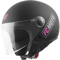 FC-Moto Motorradhelm Square-RS Jethelm, herausnehmbares Innenfutter