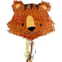Funny Fashion Pinata Pinata 'Tiger Kopf', 42x33x7.5cm