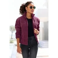 Buffalo Cordjacke mit Reißverschluss und Eingrifftaschen Leicht wattierte Übergangsjacke aus weichem Cordstoff, Frühlingsjacke