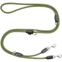 Leisegrün Hundeleine Hundeleine für große Hunde, Hundeleine 3m verstellbar - Olivgrün, Nylon