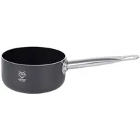 Gustav Voss Kochtopf Topf PIRÄUS, gehärtete Aluminiumlegierung (Stielkochtopf, Stiel-Kasserolle Stieltopf), Procalon®Cera-Beschichtung, spülmaschinengeeignet