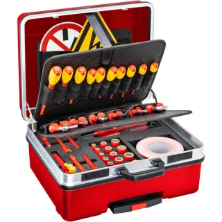 HAZET Hochvolt Werkzeug Satz 52-teilig schutzisoliert 150/52 Vierkant 10 mm (3/8 Zoll)