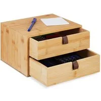 relaxdays Organizer Schreibtisch Organizer mit Schubladen