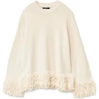 Gina Tricot Strickpullover Knitted fringe sweater - Strickpullover - Damen Pullover