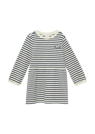 s.Oliver - Kleid creme|blau - Gr. - 98
