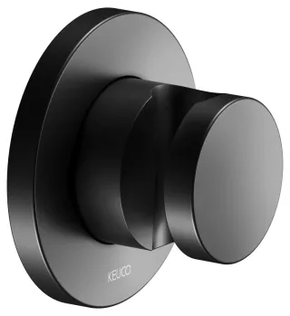 Keuco IXMO Black Selection Brausehalter, rund, schwarz matt 59591370001