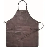 DRAKENSBERG Grillschürze Herren»Bob« Kaffee-Braun, Premium Leder Koch- und Grillschürze für Männer, strapazierfähig