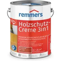 Remmers Holzschutzlasur Holzschutz-Creme 3in1 eiche hell 5 Liter, 3facher Holzschutz mit Imprägnierung + Grundierung + Lasur
