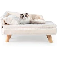 COSTWAY Tiersofa, Katzensofa, Katzenbett, mit 2 abnehmbaren Kissens