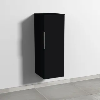 Sanipa 3way Mittelschrank mit 1 Tür, Schwarz-Matt, UF11908 UF11908