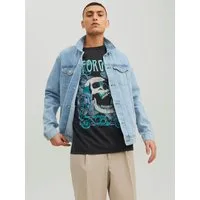 Jack & Jones Jeansjacke JJIJEAN Denimjacke, ideal für Frühling, mit Knopfleiste und Taschen Abriebeffekte, modisch, regular fit, Baumwolle