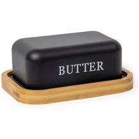 Zedelmaier Butterdose Butterdose,Butterglocke für 250g Butter,mit nachhaltigem holzdeckel, (Packung)